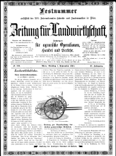 Zeitung für Landwirtschaft