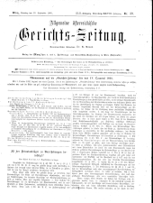 Allgemeine Österreichische Gerichtszeitung