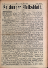 Salzburger Volksblatt: unabh. Tageszeitung f. Stadt u. Land Salzburg