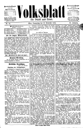 Volksblatt für Stadt und Land