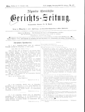 Allgemeine Österreichische Gerichtszeitung