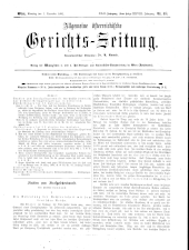 Allgemeine Österreichische Gerichtszeitung