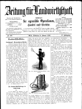 Zeitung für Landwirtschaft