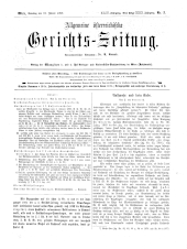 Allgemeine Österreichische Gerichtszeitung