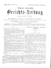 Allgemeine Österreichische Gerichtszeitung