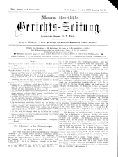 Allgemeine Österreichische Gerichtszeitung