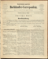 Oesterreichische Buchhändler-Correspondenz