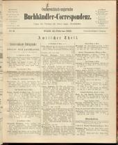 Oesterreichische Buchhändler-Correspondenz