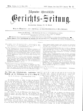 Allgemeine Österreichische Gerichtszeitung