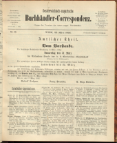 Oesterreichische Buchhändler-Correspondenz