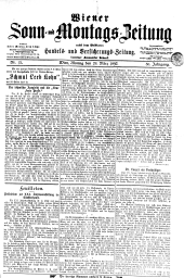 Wiener Sonn- und Montags-Zeitung