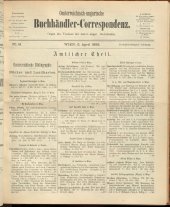 Oesterreichische Buchhändler-Correspondenz