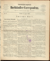 Oesterreichische Buchhändler-Correspondenz