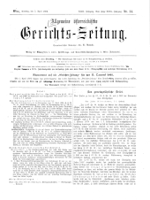 Allgemeine Österreichische Gerichtszeitung