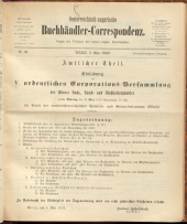 Oesterreichische Buchhändler-Correspondenz