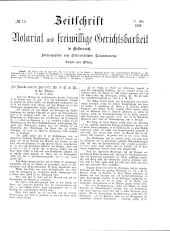 Zeitschrift für Notariat und freiwillige Gerichtsbarkeit in Österreich