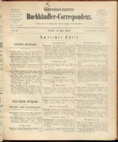 Oesterreichische Buchhändler-Correspondenz