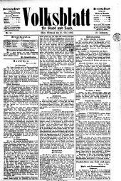 Volksblatt für Stadt und Land