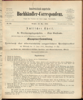 Oesterreichische Buchhändler-Correspondenz