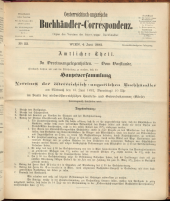 Oesterreichische Buchhändler-Correspondenz