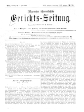 Allgemeine Österreichische Gerichtszeitung