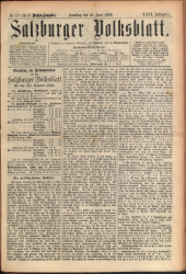 Salzburger Volksblatt: unabh. Tageszeitung f. Stadt u. Land Salzburg