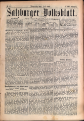 Salzburger Volksblatt: unabh. Tageszeitung f. Stadt u. Land Salzburg