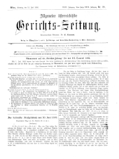 Allgemeine Österreichische Gerichtszeitung