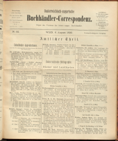 Oesterreichische Buchhändler-Correspondenz