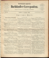 Oesterreichische Buchhändler-Correspondenz