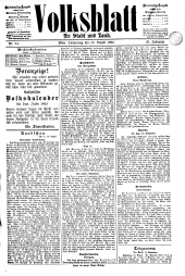 Volksblatt für Stadt und Land