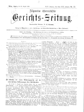 Allgemeine Österreichische Gerichtszeitung