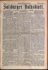 Salzburger Volksblatt: unabh. Tageszeitung f. Stadt u. Land Salzburg