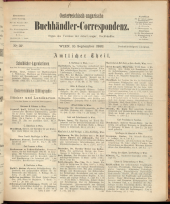 Oesterreichische Buchhändler-Correspondenz