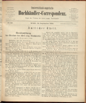 Oesterreichische Buchhändler-Correspondenz