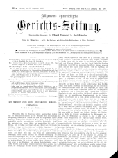 Allgemeine Österreichische Gerichtszeitung