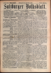 Salzburger Volksblatt: unabh. Tageszeitung f. Stadt u. Land Salzburg