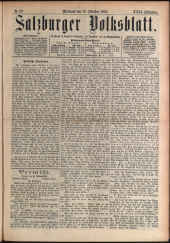 Salzburger Volksblatt: unabh. Tageszeitung f. Stadt u. Land Salzburg