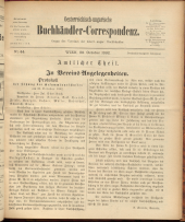 Oesterreichische Buchhändler-Correspondenz