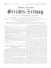 Allgemeine Österreichische Gerichtszeitung