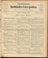 Oesterreichische Buchhändler-Correspondenz