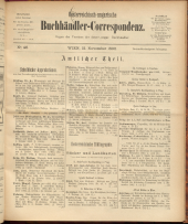 Oesterreichische Buchhändler-Correspondenz