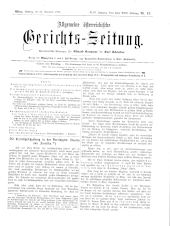 Allgemeine Österreichische Gerichtszeitung