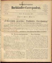 Oesterreichische Buchhändler-Correspondenz