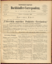 Oesterreichische Buchhändler-Correspondenz