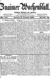 Znaimer Wochenblatt