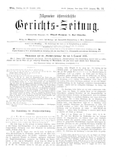 Allgemeine Österreichische Gerichtszeitung