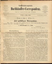 Oesterreichische Buchhändler-Correspondenz