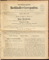 Oesterreichische Buchhändler-Correspondenz