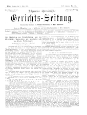 Allgemeine Österreichische Gerichtszeitung